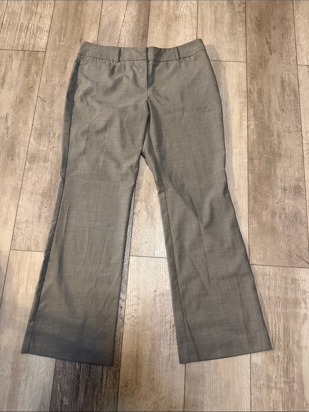 New York & Company Gray Straight-Leg Dress Pants